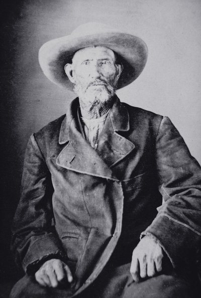 Jim Bridger (1804-81) (s/v foto) av American Photographer