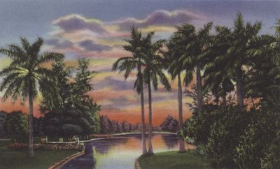 Lago del Country Club, Lake at Country Club Park (färgad bild) av American Photographer