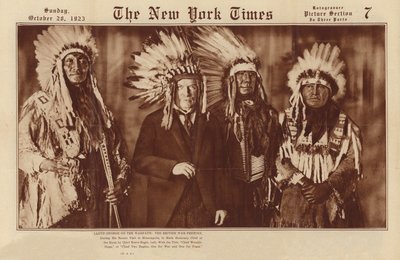 Lloyd George på krigsstigen: den brittiske krigspremiärministern (svartvitt foto) av American Photographer