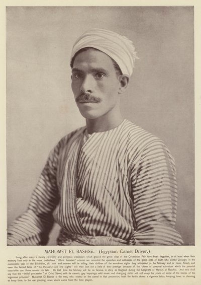 Mahomet El Bashse, egyptisk kamelförare av American Photographer