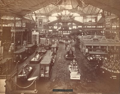 Huvudbyggnaden, Centennial International Exhibition of 1876, Philadelphia (silveralbumintryck) av American Photographer