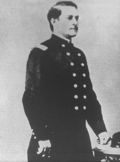 Major Marcus A. Reno från 7th U.S. Cavalry (s/v foto) av American Photographer