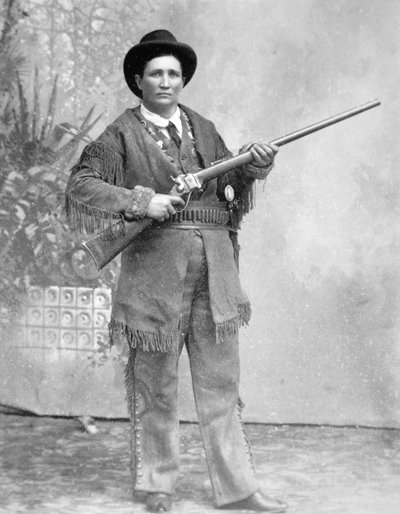 Martha Jane Cannary (Calamity Jane) (1852-1903) (s/v foto) av American Photographer