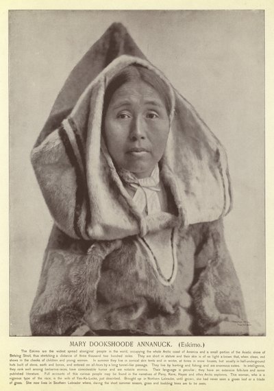 Mary Dookshoode Annanuck, eskimå av American Photographer