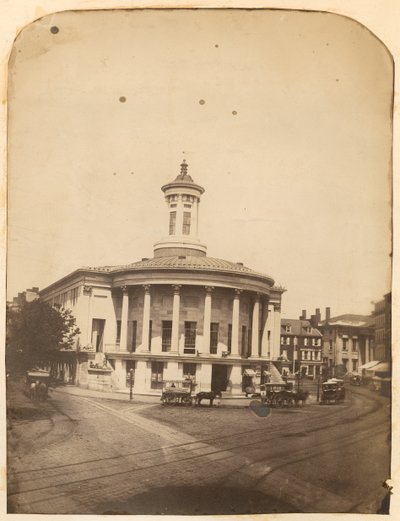 Merchants Exchange Building, 3rd Street at Walnut, ca 1859 av American Photographer