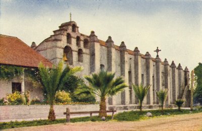 Mission San Gabriel nära Los Angeles (färgfoto) av American Photographer