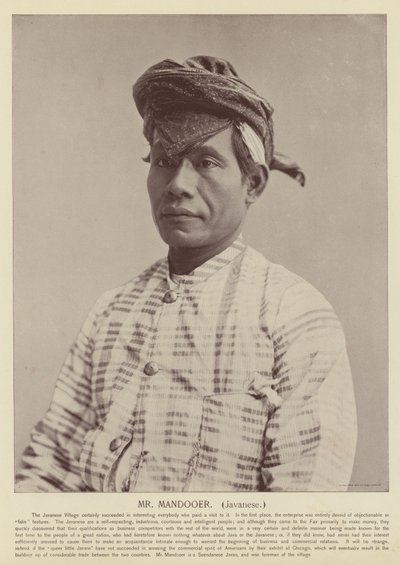 Mr Mandooer, javanesisk av American Photographer