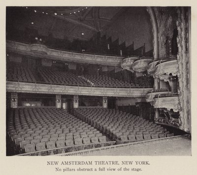 New Amsterdam Theatre, New York (svartvitt foto) av American Photographer