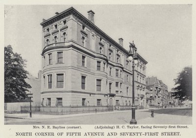 Norra hörnet av Fifth Avenue och Seventy-First Street (s/v foto) av American Photographer