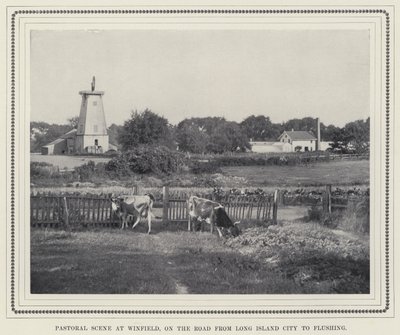 Pastoral scen vid Winfield, på vägen från Long Island City till Flushing (s/v foto) av American Photographer