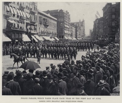 Polisparad, som äger rum varje år den första dagen i juni (s/v foto) av American Photographer
