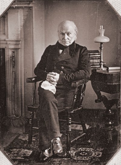 Porträtt av John Quincy Adams, ca 1840-talet (daguerreotypi) av American Photographer