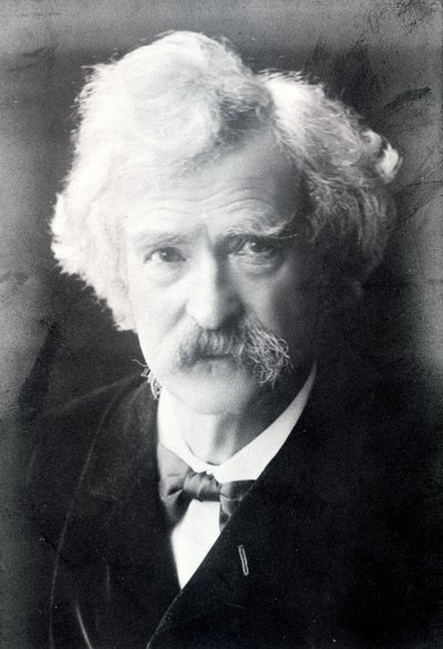 Porträtt av Mark Twain (1835 - 1910). av American Photographer