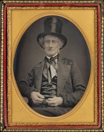 Porträtt av en man,ca. 1850 (foto) av American Photographer