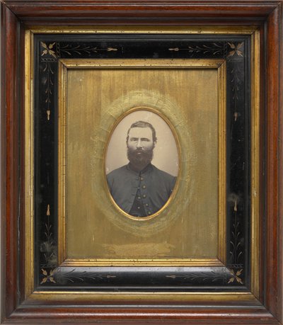 Porträtt av en man,ca. 1864 (foto) av American Photographer