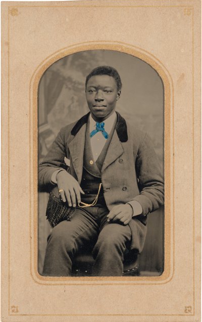 Porträtt av en man,ca. 1880-talet (foto) av American Photographer