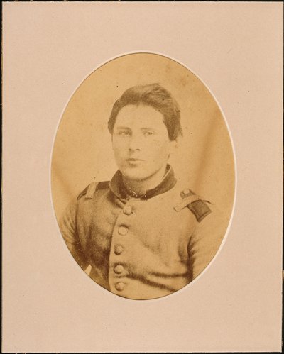 Porträtt av en oidentifierad soldat (sepiafoto) av American Photographer