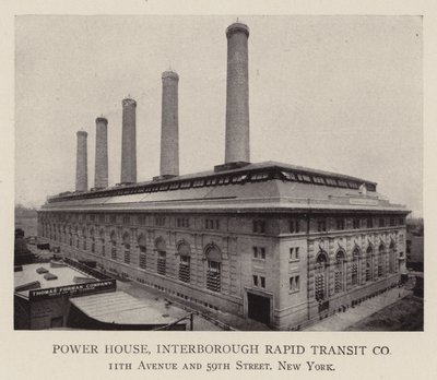 Kraftverk, Interborough Rapid Transit Co av American Photographer