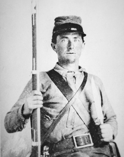 Menig John LeRoy Williams, Confederate Army Soldier (s/v foto) av American Photographer