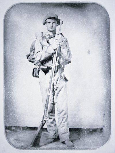 Menig Thomas Taylor, konfedererade armésoldat (s/v foto) av American Photographer