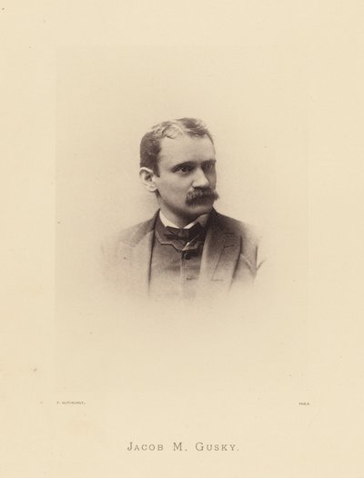 Framstående Pennsylvanianer: Jacob M Gusky (svartvitt foto) av American Photographer