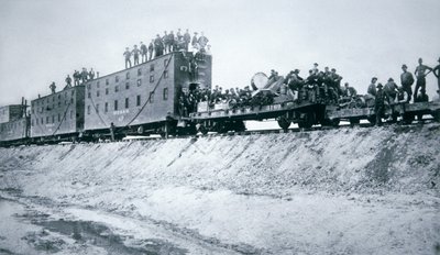 Järnvägsbyggande besättningar av American Photographer