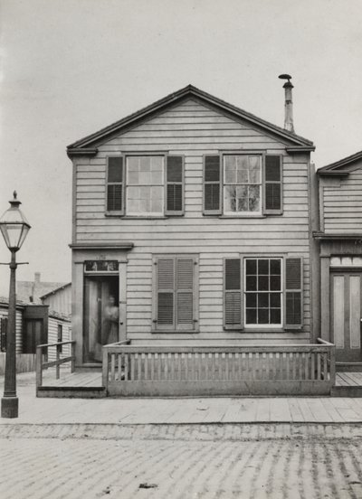 Bostad på 42 Monroe St., Chicago, 1869 av American Photographer