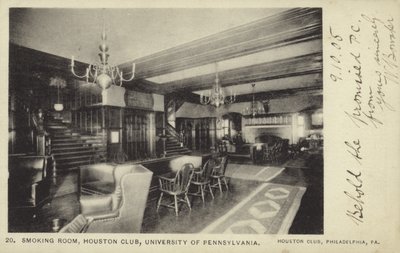Rökrum, Houston Club, University of Pennsylvania, Philadelphia av American Photographer