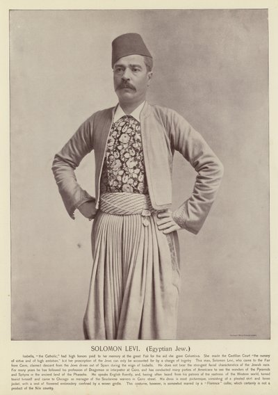 Solomon Levi, egyptisk jude av American Photographer