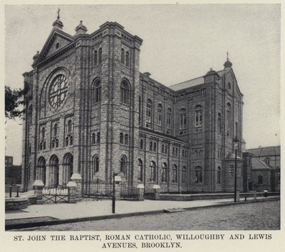 St John the Baptist, romersk-katolska Willoughby och Lewis Avenues, Brooklyn (s/v foto) av American Photographer