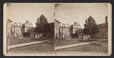 Stereoskopiska vyer av Oneida-gemenskapen, ca 1870 (s/v-foto) av American Photographer