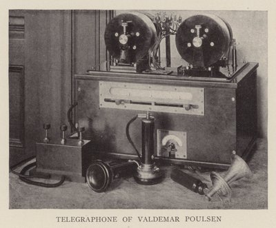 Telegraf av Valdemar Poulsen (svartvitt foto) av American Photographer
