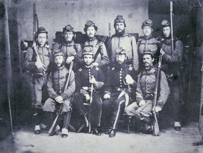 Charleston Zouave-kadetterna från den konfedererade armén av American Photographer