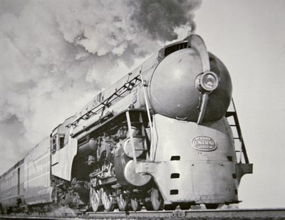 "Empire State Express" i New Yorks centralsystem 1938 (s/v foto) av American Photographer