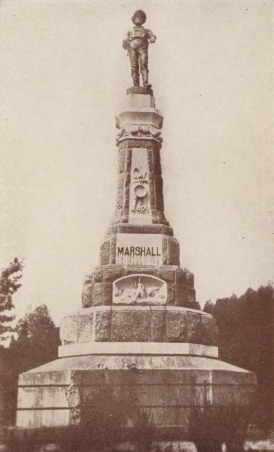 Monumentet till guldupptäckaren i Coloma, Kalifornien (svartvitt foto) av American Photographer