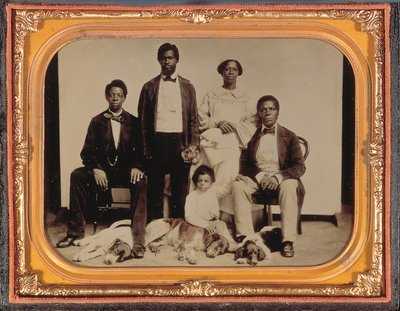 Bröllopsscenen, ca 1860 av American Photographer