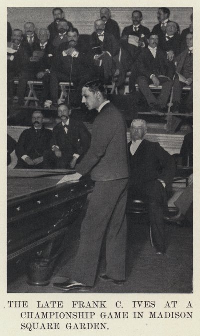 Den avlidne Frank C Ives vid en mästerskapsmatch i Madison Square Garden (s/v foto) av American Photographer