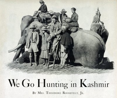 Theodore Roosevelt III och Eleanor Butler Alexander-Roosevelt på jakt i Kashmir, 1925 av American Photographer
