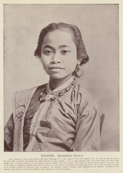 Toajong, Soendanese Javan av American Photographer