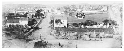 Vy över Gettysburg (svartvitt foto) av American Photographer