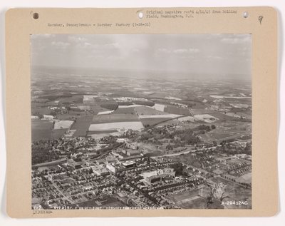 Utsikt över Hershey, Pennsylvania, 26 maj 1931 (s/v-foto) av American Photographer