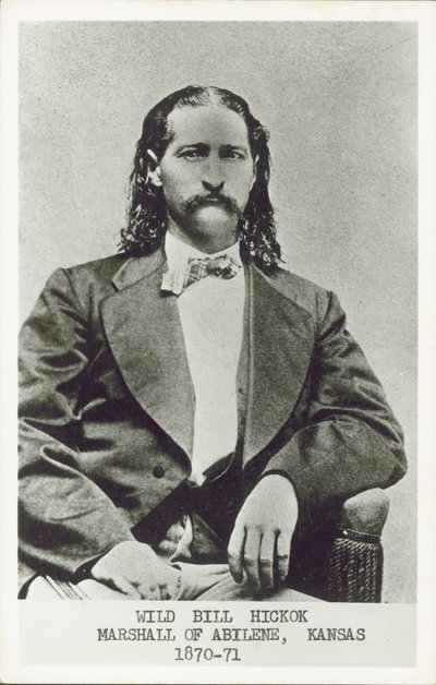 Wild Bill Hickok, revolverman, spelare och lagman i den amerikanska västern (s/v foto) av American Photographer