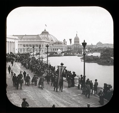 Worlds Columbian Exposition: exteriörvy, Chicago, 1893 (lanternbild) av American Photographer