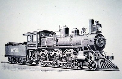 4-6-0 standardtåg med tio hjul (gravyr) av American School