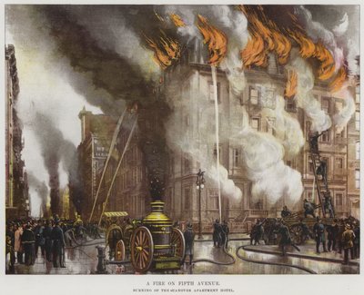 En brand på Fifth Avenue av American School