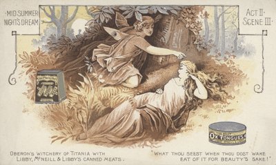 En midsommarnattsdröm, akt II, scen III (chromolitho) av American School
