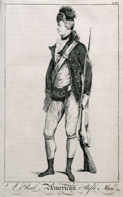 A Real American Rifleman, sidan 212 från Imparial History of the War av American School