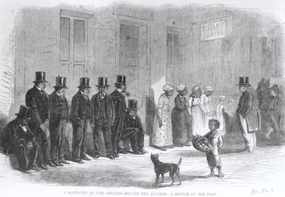 A Slave-Pen at New Orleans - Before the Auction, från 