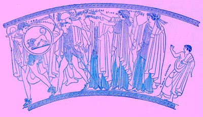Abduction of Helen, illustration från History of Greece av Victor Duruy, publicerad 1890 (digitalt förbättrad bild) av American School