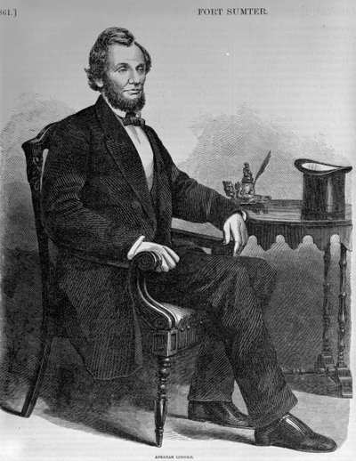 Abraham Lincoln, from Harpers Pictorial History of the Civil War   av American School